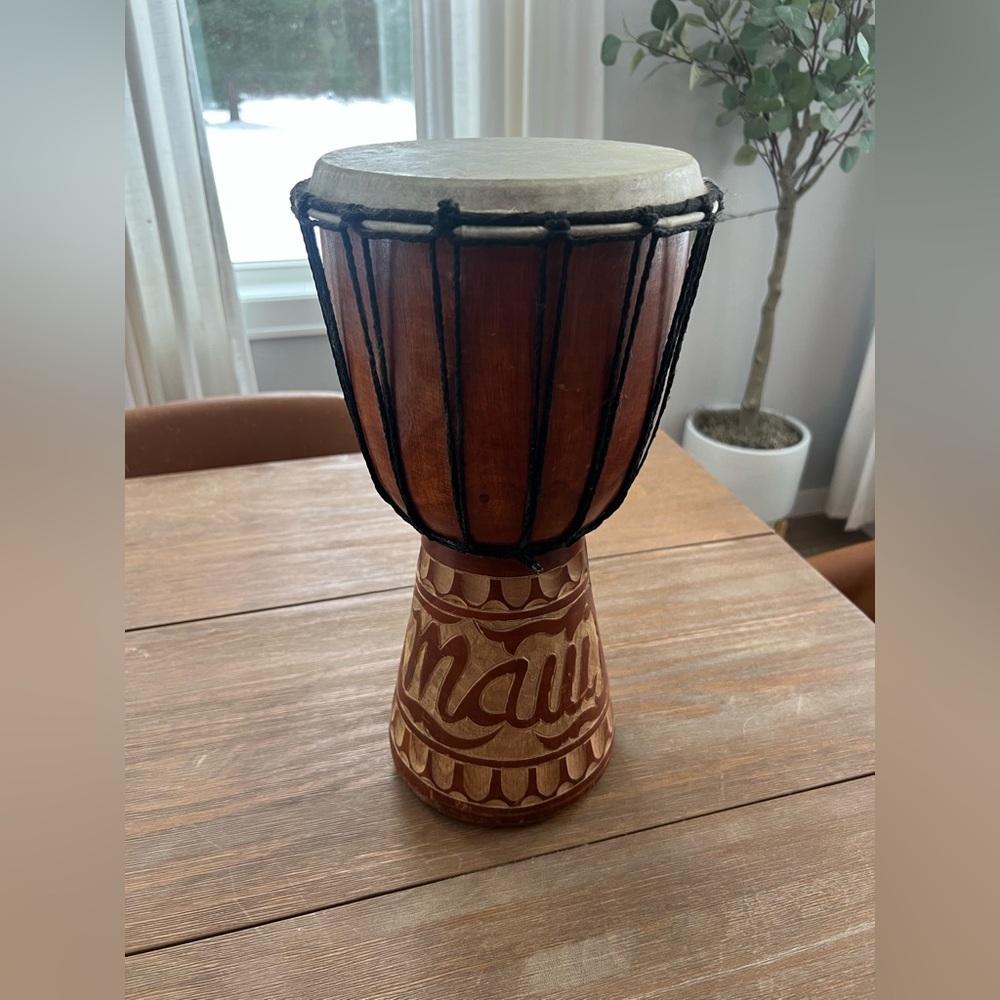 Handcrafted Brown Djembe Drum